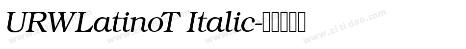 URWLatinoT Italic字体转换